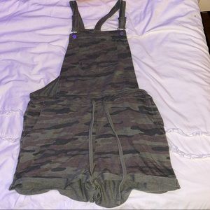 Wallflower Camo Romper w/Adjustable Straps